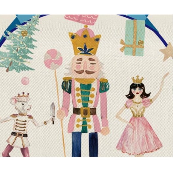 Nutcracker Table Runner Christmas Decor Holiday Xmas Decoration Blue Cloth 13x72 - Picture 5 of 8